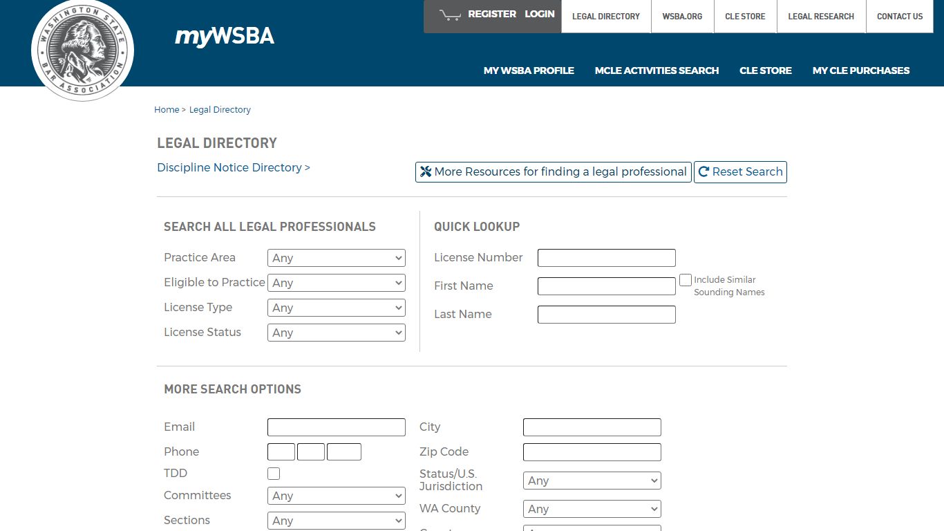 Legal Directory - myWSBA